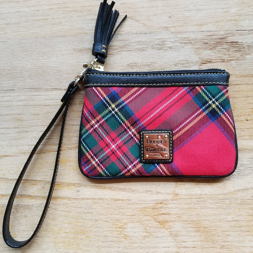 Dooney and Bourke Plaid Wristlet